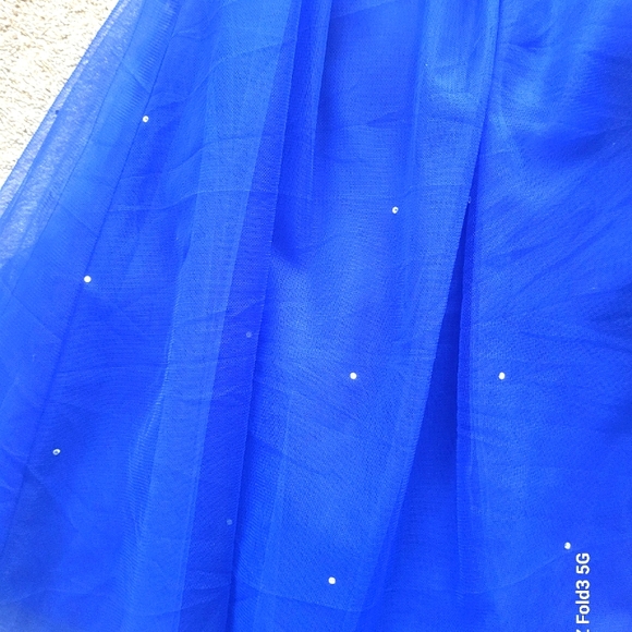 ❤️NWT❤️ COLBALT BLUE GIRLS BALL GOWN - Picture 3 of 12